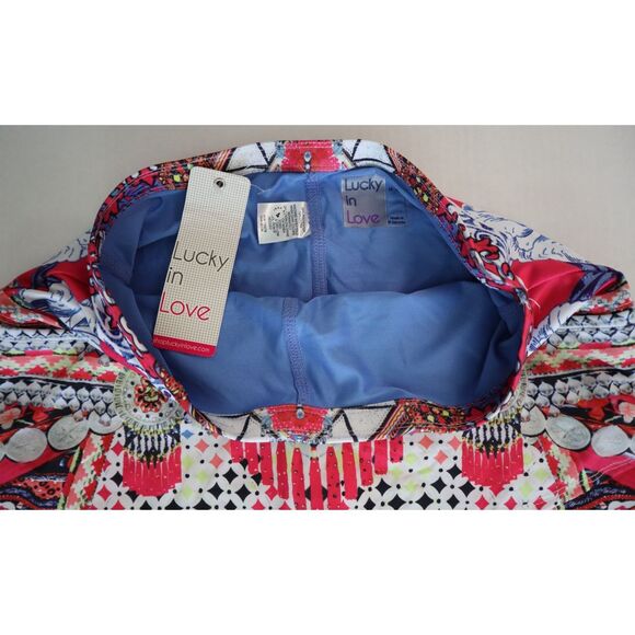 Lucky in Love GB08-Q33955 Women's Sz S Floral Printed Multi Pleated Skirt Skort - Picture 3 of 6